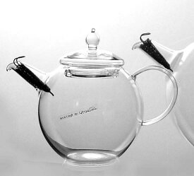 ◎硝子工房クラフトユー 紅茶ポット 0.5L 2人用 QPW-5 耐熱ガラスティーポット 60サイズ