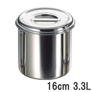 18-8�X�e�����X �[�^�L�b�`���|�b�g 16cm 3.3L�i�薳���j���a160×����160mm 11016_AG�@60�T�C�Y