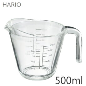 HARIO/ハリオ 耐熱ガラス製メジャーカップ 500ml MJP-500-GR (計量カップ)