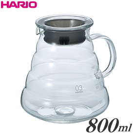 ※HARIO/ハリオ V60 レンジサーバークリア 800ml XGSR-80TB,2〜6杯用 　9-0900-1703_ES