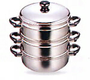 オブジェ 二重蒸し器 22cm 3段式 OJ-7-6+OJ-7SM