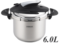 落合務 ラベットラ ステンレス圧力鍋 6L 22cm LB-158 23064-02_TH IH100/200V、ガス火対応 120サイズ