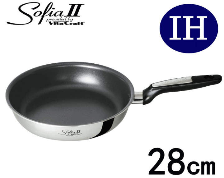 楽天市場】ビタクラフト ソフィア2 フライパン 28cm NO.1748 IH100