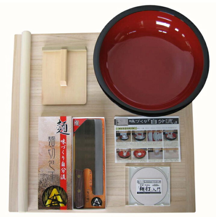 楽天市場】麺台60×60cm 4〜5人用 普及型 麺打ちセット A-1200 実演DVD 