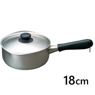 ◎【あす楽】柳宗理 ステンレス片手鍋 18cm ふた付き つや消し _RP 18-8ステンレス 燕三条 日本製 　80サ…