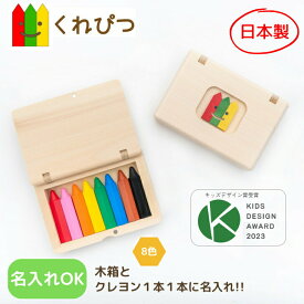 【名入れ】くれぴつ 木のふで箱 木のおもちゃ クレヨン 日本製 安心 安全 なめても大丈夫 はじめて 高級 おうちで遊ぶ お祝い 1歳 2歳 3歳 誕生日 プレゼント ギフト 入園 こども 知育 贈り物 キッズ お絵かき 筆箱 赤ちゃん 孫 甥 姪 洗う 消毒 ラッピング無料 折れない