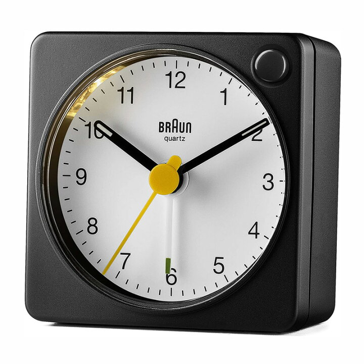 トラベル アラーク クロック BRAUN クラシック 目覚まし時計 清音 ライト スヌーズ機能 ブラウン Travel alarm clock