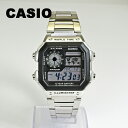 CASIO【5年保証】【電池寿命 約10年】カシオ デジタル 腕時計 ブレス ガジェット 10気圧防水 ワールドタイム アラーム ストップウォッチ LEDライト ヘビーデューティなモデル AE-1200WHD-1A
