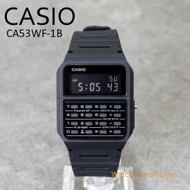 【5年保証】CASIO カシオ 腕時計 データーバンク オールブラック 計算機付き アラーム ストップウォッチ CA53WF-1B メンズ レディース チープカシオ チプカシ 贈り物 プレゼント