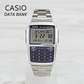 CASIO デジタル 腕時計 メンズ カシオ データーバンク ブレスタイプ 8桁電卓付き テレメモ ストップウォッチ DBC-32D-1A お祝い 贈り物 プレゼント
