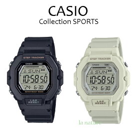 【5年保証】CASIO カシオ スポーツ ウォーキング ランニング 歩数計 ストラップ タイマー アラーム デジタル 腕時計 少し小ぶり LWS-2200H-1A ブラック LWS-2200H-8A アイボリー
