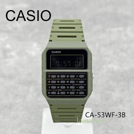 【5年保証】CASIO 腕時計 アースカラー メンズ レディース 計算機付き アラーム ストップウォッチ CA53WF-3B カーキ チープカシオ CA-53WF 時刻合わせをしてから発送 贈り物 プレゼント