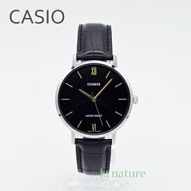 CASIO（日本未発売）腕時計 アナログ レディース LTP-VT01L-1B ブランド チープカシオ チプカシ ブラック文字盤 フェイクレザー 贈り物 プレゼント 誕生日