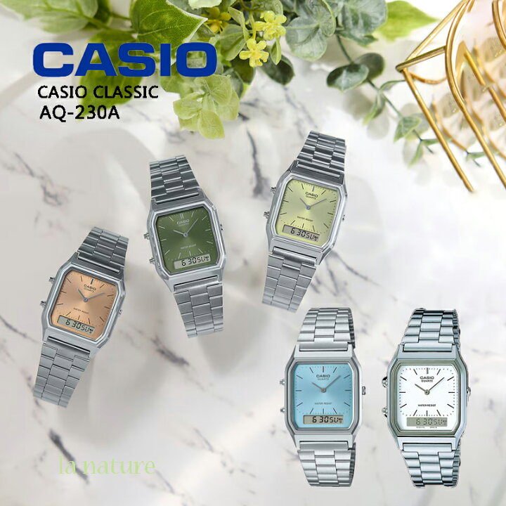 楽天市場】CASIO CLASSIC カシオ 腕時計 ブレスタイプ アナデジ 