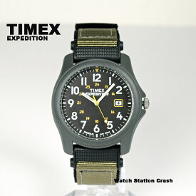TIMEX タイメックス EXPEDITION CAMPER 39MM カーキグリーン ブラック T42571 ミリタリー アナログ 腕時計 メンズ 男性 ナチュラル おしゃれ カジュアル
