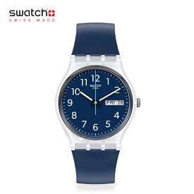 正規品 Swatch スウォッチ 腕時計 メンズ レディース RINSE REPEAT NAVY リンス・リピート・ネイビー GE725【バイオ由来素材のベルト】Originals(オリジナルズ) GENTシリーズ 贈り物 プレゼント