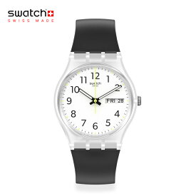 正規品 Swatch スウォッチ 腕時計 メンズ レディース RINSE REPEAT BLACK リンス・リピート・ブラック SK28K701【バイオ由来素材】Originals (オリジナルズ) GENTシリーズ 安心の2年保証 お祝い プレゼント