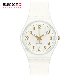 正規品 swatch (スウォッチ) SO28W106-S14 GENT WHITE BISHOP ホワイトビショップ メンズ/レディース 腕時計 純白ゴールド仕様の男女問わず人気モデル 安心の2年保証 プレゼント 贈り物 誕生日