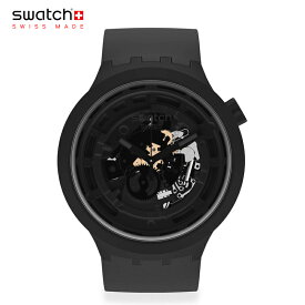 Swatch スウォッチ C-BLACK シーブラック SB03B100 セラミックとバイオ素材のプラスチックが混合された最新素材を使用 安心の【2年保証】腕時計 メンズ レディース