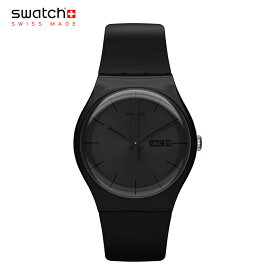 正規品 swatch (スウォッチ) SO29B706 BLACK REBEL AGAIN 腕時計 バイオ由来素材 NEW GENT シリーズ 男性 メンズ 安心の2年保証 贈り物 プレゼント 誕生日