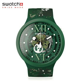 Swatch スウォッチ【日本正規品】CAMOFLOWER GREEN カモフラワー・グリーン B05G104 BIG BOLD バイオ由来素材ケース 腕時計 メンズ レディース 贈り物 プレゼント
