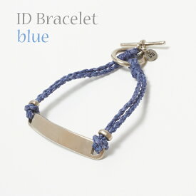 2023年 NEW wakami ワカミ Single NEW ID Bracelet ブレスレット 2023-02 blue ブルー アクセサリー 4カラー メンズ レディース ワックスコード メタルプレート 日本正規品 グアテマラ共和国 フェアトレード商品 Best for The World 2022