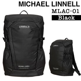 MICHAEL LINNEL 超軽量 撥水 29L バックパック リュック マイケル リンネル MLAC-01 A.R.M.Sシリーズ メンズ レディース アーミーコーティング 多機能 ブラック