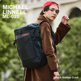 【キーライトプレゼント中】学生に大人気 MICHAEL LINNEL デイパック バックパック リュック 32L マイケルリンネル 丈夫 しっかり収納 大口ホール カラバリ ML-020 メンズ レディース 通勤 通学 高校生 中学生 ビジネス スポーツ