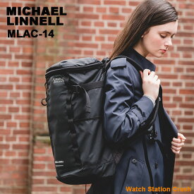 【キーライトプレゼント】MICHAEL LINNELL マイケル リンネル A.R.M.Sシリーズ MLAC-14 超軽量 メンズ レディース バックパック リュック 31L ブラック 仕事 通勤 学校 通学 タウンユース