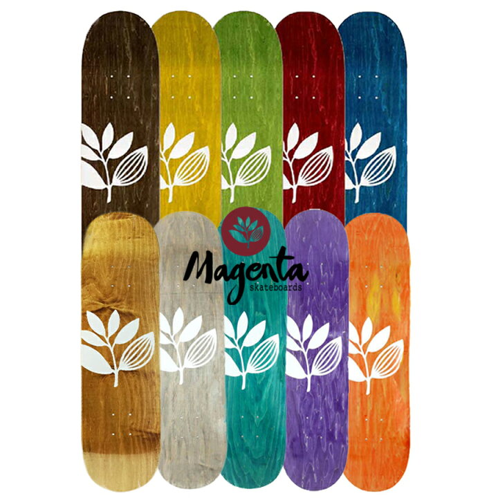 楽天市場】MAGENTA Team Logo decks マゼンタ デッキ スケボー 7.25 