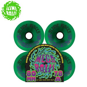 �y�J�n4���Ԍ���!15%OFF���N�[�|���z�z����z�X���C���{�[���Y SLIME BALLS 80mm �\�t�g�E�B�[�� MEGA BALLS 78A WHEELS 4�Z�b�g �X�P�[�g�{�[�h �X�P�{�[ �^�C��