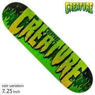 【0の付く日限定!10%OFF★クーポン配布中♪】CREATURE クリーチャー スケボー デッキ FIRE WEB 7.25inch …