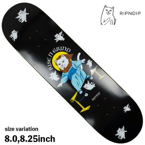�y0�̕t��������!10%OFF���N�[�|���z�z����zRIPNDIP ���b�v���f�B�b�v �X�P�{�[ �f�b�L �L RISE N GRIND DECK 8.0 8.25inch �X�P�[�g�{�[�h �l�R �� DECK