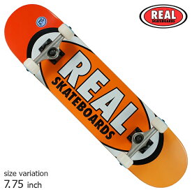 【20日は0の付く日★10％OFFクーポン配布中♪】REAL TM EDITION OVAL COMPLETE ORANGE 7.75 inch コンプリートスケートボード スケボー