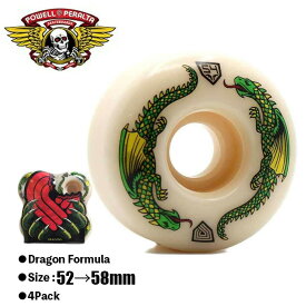 【18日はお客様感謝デー★全品ポイント10倍♪】POWELL PERALTA パウエルペラルタ ウィール スケボー WHEEL DRAGONS FORMULA 52mm 54mm 55mm 56mm 58mm スケートボード SKATEBOARD ストリート