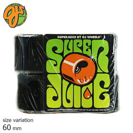 【5の付く日限定23：59まで★11％OFFクーポン配布中♪】OJ SUPER JUICE 78A 60mm BLACK ウィール スーパージュース ソフトウィール クルージング クルーザー パーツ スケートボード スケボー 街乗り