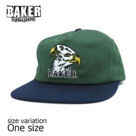 【5/23 20:00～お買い物マラソン開催♪】BAKER ベイカー ベーカー スケートボード 帽子 CAP スケボー SNAPBACK EAGLE EYES GREEN ストリート