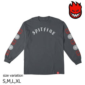 【20日は0の付く日★10％OFFクーポン配布中♪】SPITFIRE L/S OLD E FILL SLEEVE スピットファイア ロゴ Tシャツ ロングスリーブ ロンティー スケートボード スケボー