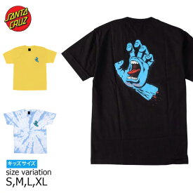 SANTA CRUZ tシャツ トップス サンタクルーズ キッズ 半袖 YOUTH S/S SCREAMING HAND BLACK CAROBLU DAISY サンタクルズ スケボー