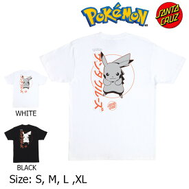 【20日は0の付く日★10％OFFクーポン配布中♪】POKEMON SANTA CRUZ Pok?mon S/S-T PIKACHU ポケモン サンタクルーズ TEE Tシャツ 半袖 スケボー アパレル SKATEBOARD