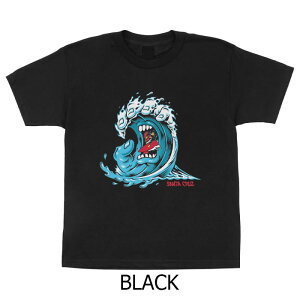�y5�̕t��������!5%OFF���N�[�|���z�z����zSANTA CRUZ S/S-T SCREAMING WAVE FRONT 25SP BLACK INDIGO T�V���c YOUTH �g�b�v�X �T���^�N���[�Y ���� ���[�X