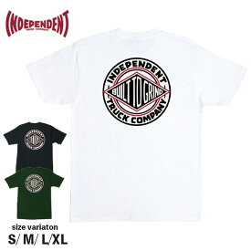 【6/5限定！最大100%ポイントバック！※要エントリー】INDEPENDENT インディペンデント Tシャツ スケボー 半袖 S/S-T BTG SUMMIT 23SM BLACK WHITE Forest/Green トラック ストリート