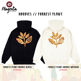 【25日限定★11%OFFクーポン配布中♪】MAGENTA FA22 FORREST PLANT HOODIE BLACK NATURAL マゼンタ フーディーパーカー プルオーバー ストリート スケートボード スケボー メンズ　レディース