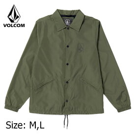 【31日まで20%,15%OFF★クーポン配布中♪】VOLCOM ヴォルコム ボルコム コーチジャケット アウター ストリート SKATE VITALS COACH JACKET SQUADRON GREEN スケートボード スノーボード サーフィン