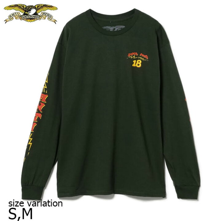 楽天市場】ANTIHERO L/S PP SUPERPOWER 18 アンタイヒーロー スケボー 