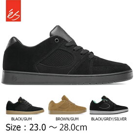 【25日限定★11%OFFクーポン配布中♪】es ACCEL SLIM スニーカー エス アクセルスリム スケボー 靴 BLACK/GUM BROWN/GUM BLACK/BLACK/BLACK BLACK/GREY/SILVER スケートシューズ