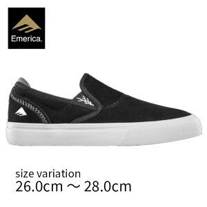 yԌ!XSi|Cg10{!vGg[zEmerica WINO G6 SLIP ON BLK/WHT/WHT GJ Xj[J[ Xb| XP[g{[h XP{[ C Y
