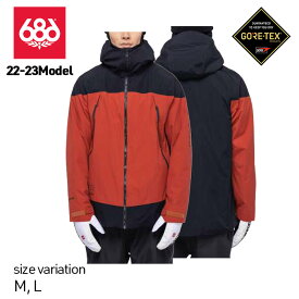 【20日は0の付く日★10％OFFクーポン配布中♪】22-23 686 GORE-TEX Hydrastash Sync Jacket ウェア BRICK RED CLRBLK スノーボード シックスエイトシックス ロクハチロク スノーウェア スノボー 防寒