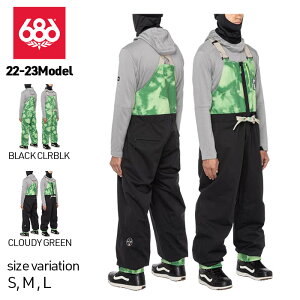 �y0�̕t��������!10%OFF���N�[�|���z�z����z22-23 686 Dojo Bib �E�F�A �p���c BLACK CLRBLK CLOUDY GREEN �X�m�[�{�[�h �X�m�[�E�F�A �X�m�{�[ �h��