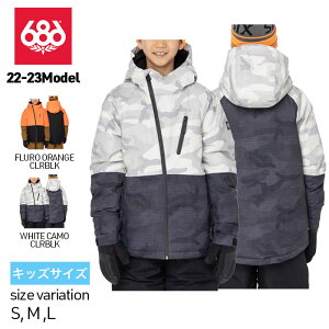 22-23 686 Boys Hydra Insulated Jacket EFA FLURO ORANGE CLRBLK WHITE CAMO CLRBLK Xm[{[h Xm[EFA Xm{[ WPbg [X q